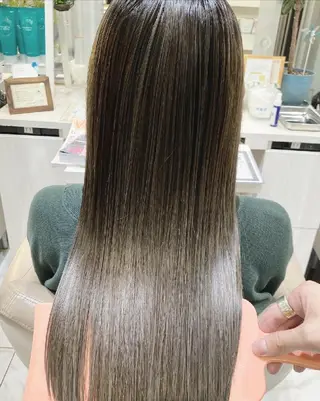 ロング カラー ＡＳＨ大宮/ブリーチ 髪質改善/カラーのヘアスタイル