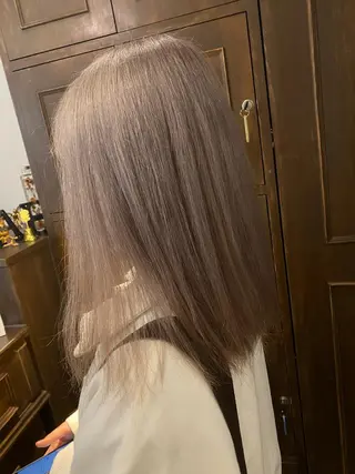 セミロング カラー パーマモデル募集中 渥美翔人のヘアスタイル