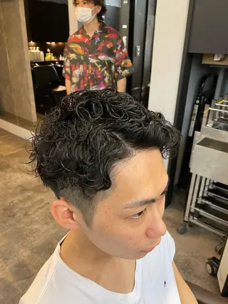 パーマ メンズ 加藤 聖也のヘアスタイル