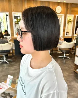 ショート カラーモデル募集中 美容室ハピスのヘアスタイル