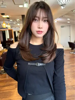 ロング カラー SALOWIN吉祥寺suite店所属・似合わせレイヤー 🇰🇷荒木洋文のヘアスタイル
