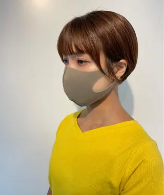 ショート カラー 🍮中山詩乃🍮顔 まわりデザイン◎のヘアスタイル