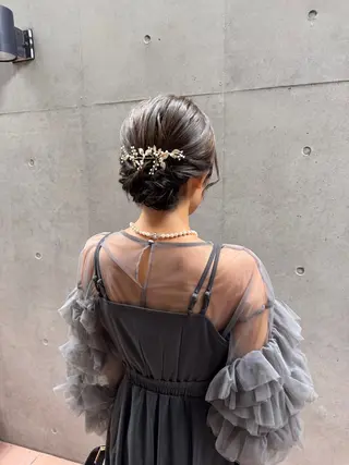 ミディアム ヘアアレンジ 🎗️【ヘアセット 美眉】吉川玲🎗️のヘアスタイル