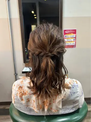 ヘアアレンジ 筑紫野美容師 すずのヘアスタイル