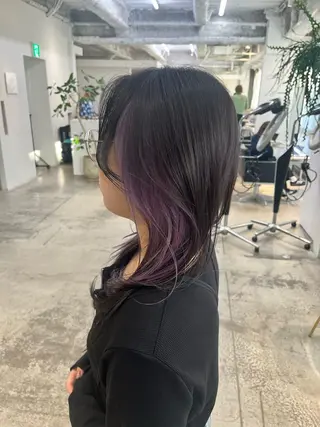 カラー 宇佐美佳／美髪 ストレート/縮毛矯正のヘアスタイル