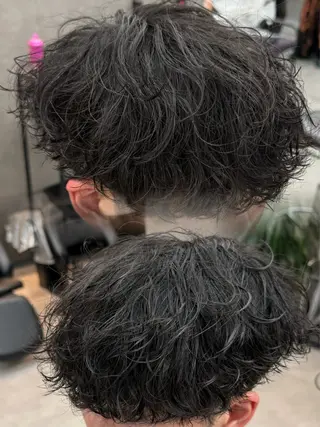 ショート カラー パーマ メンズ メンズ特化 👑YUTAのヘアスタイル