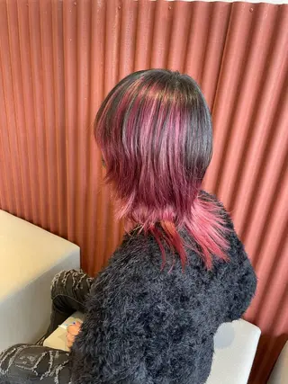 ミディアム カラー 透明感カラー🦋艶髪 イヴカ💙のヘアスタイル