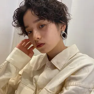 ショート パーマ 🌿ブルーモスク TOKYO🌿のヘアスタイル