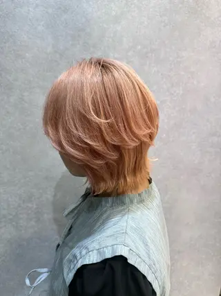 ミディアム カラー 【𝐀𝐬𝐡大森】 石崎竜祐のヘアスタイル