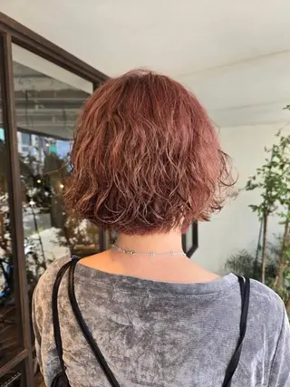 ショート パーマ 韓国好き🇰🇷 美容師MIKUのヘアスタイル