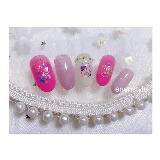 ショート ネイル 👑enen style👑のネイルデザイン
