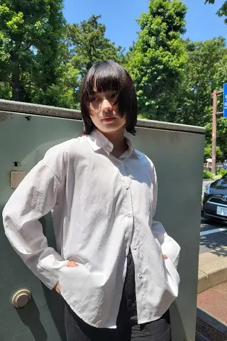ミディアム OMA カタギシのヘアスタイル