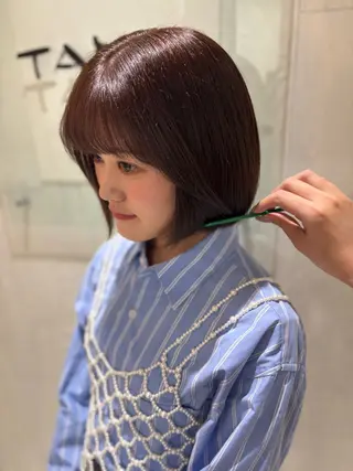 ショート yui🥀/ボブ /ブリーチなしカラーのヘアスタイル