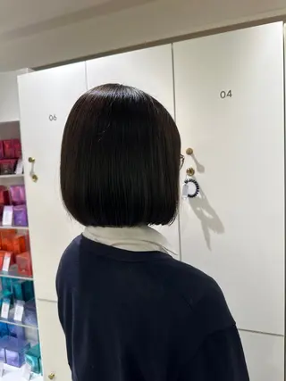 ショート 切りっぱなし/髪質 改善矯正/さやか🫧のヘアスタイル