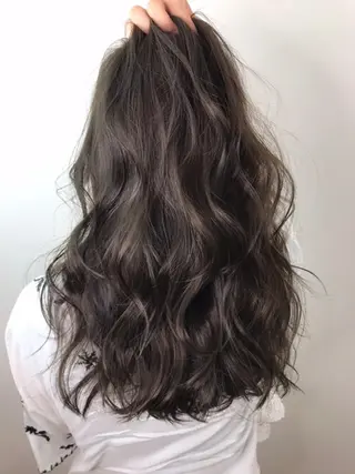 ロング カラー 酸性ストレート/ブリ ーチなし/中村 匠のヘアスタイル