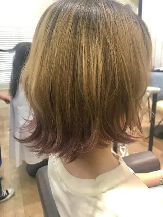 ミディアム hase _のヘアスタイル