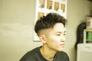 パーマ メンズ 関 晃哉のヘアスタイル
