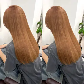 ロング カラー パーマ キッズ 盛れる艶カラー× レイヤーカット/咲来のヘアスタイル