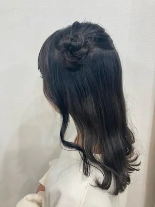 セミロング カラー ヘアアレンジ ☁️hinako☁️ 1HAVANAのヘアスタイル