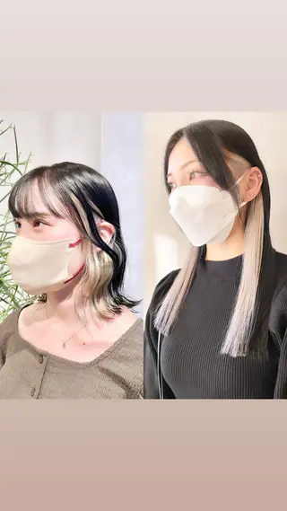 ミディアム カラー ハイトーン×レイヤー ／遠藤将太のヘアスタイル