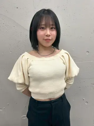カラー 透明感、柔らかカラー ♡トレンドカラー♡のヘアスタイル