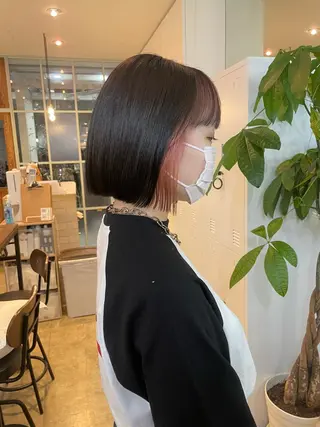 ショート カラー 【完全個室】髪質改善 暖色カラー/山崎唯奈のヘアスタイル