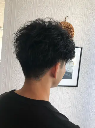 ショート パーマ メンズ 🍀富久 永梨🧸のヘアスタイル