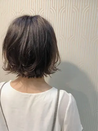 ミディアム カラー 当日予約🆗ショート /ハイライト/松本のヘアスタイル