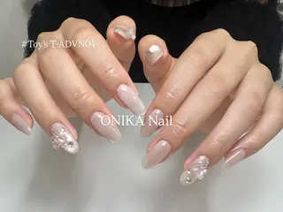 ミディアム Momoka 🦋のネイルデザイン