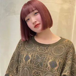 ミディアム カラー ブロンド／ブリーチ 【SITY.】のヘアスタイル