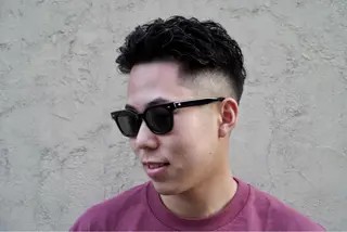 パーマ メンズ 関 晃哉のヘアスタイル
