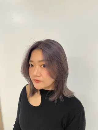 ミディアム TAYA 玲央のヘアスタイル