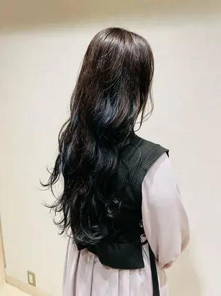 ロング カラー あ あのヘアスタイル