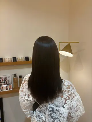 セミロング ヘーゼルベージュ/ 赤み消し/はるのヘアスタイル