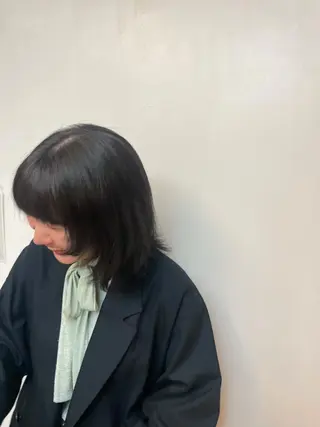 ミディアム 艶カラー/縮毛矯正 🩰chihiroのヘアスタイル