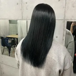 ミディアム カラー パーマ ヘアアレンジ メンズ キッズ ネイル マツエク・マツパ 切りっぱなしヘアボブ ミディアムヘアRYOのヘアスタイル