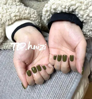 ショート めぐみのネイルサロン スタッフ練習のネイルデザイン