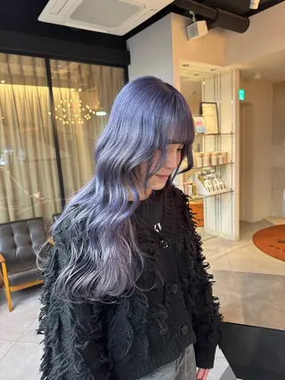 ロング カラー ヘアアレンジ 韓国×艶髪 さきのヘアスタイル