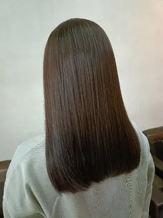 セミロング 勝連 利恵のヘアスタイル