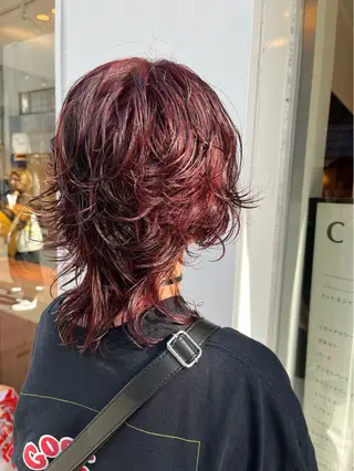 ミディアム カラー ひらち まいののヘアスタイル