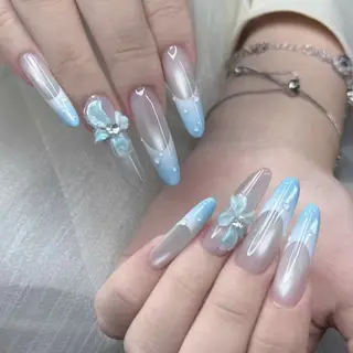 ロング 宮崎 もものネイルデザイン