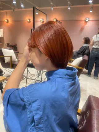 ショート カラー mei|顔まわり ×透明感カラーのヘアスタイル