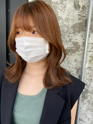 セミロング カラー Pia ツボイ ケイタのヘアスタイル