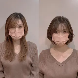 ショート パーソナルカラー lapiax阿部のヘアスタイル
