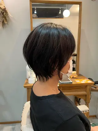 ショート ぱつボブ/ ショート/YUKIのヘアスタイル