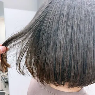 ミディアム カラー 前髪顔周りカット 沼田　拓斗のヘアスタイル