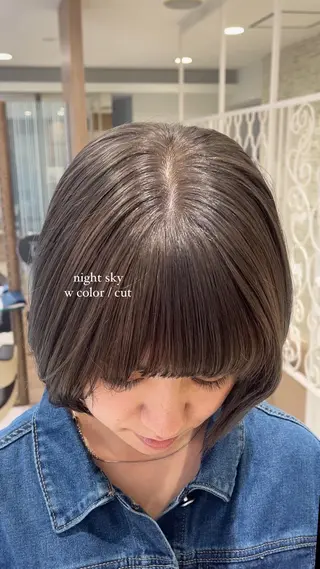 ショート カラー 艶髪【カラー支持率 No.1】リノ🪐のヘアスタイル