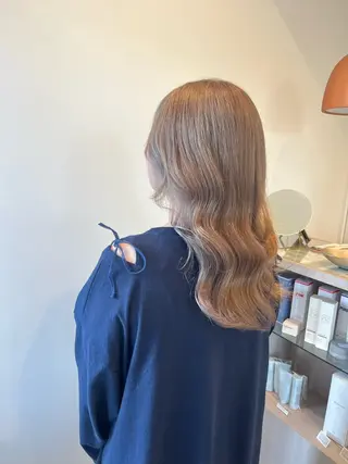 セミロング 加藤 明香里のヘアスタイル
