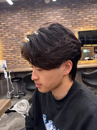 メンズ 🪽直毛男子の救世主 🪽フェザーパーマのヘアスタイル