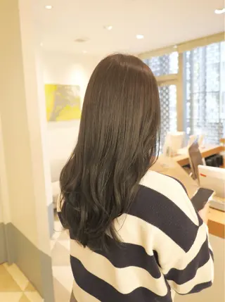ミディアム カラー パーマ ヒナ/酸性ストレート ・艶カラー🌿のヘアスタイル